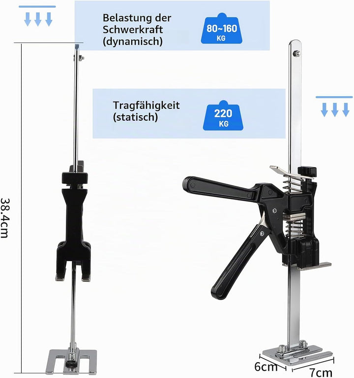 DBREAKS Arbeitssparender Arm, 2 Pcs Arm Handwerkzeug Heber, Keramikfliesen Höhenregler, Multifunktio