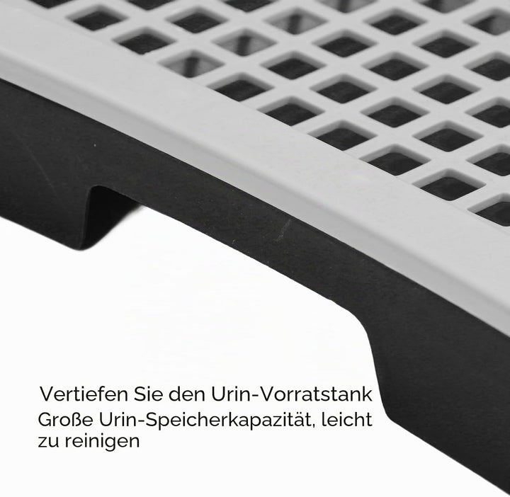 Hundetöpfchen-Toilette mit Abnehmbarer Spritzwand, für den Innenbereich, Netz-Trainingstoilette für