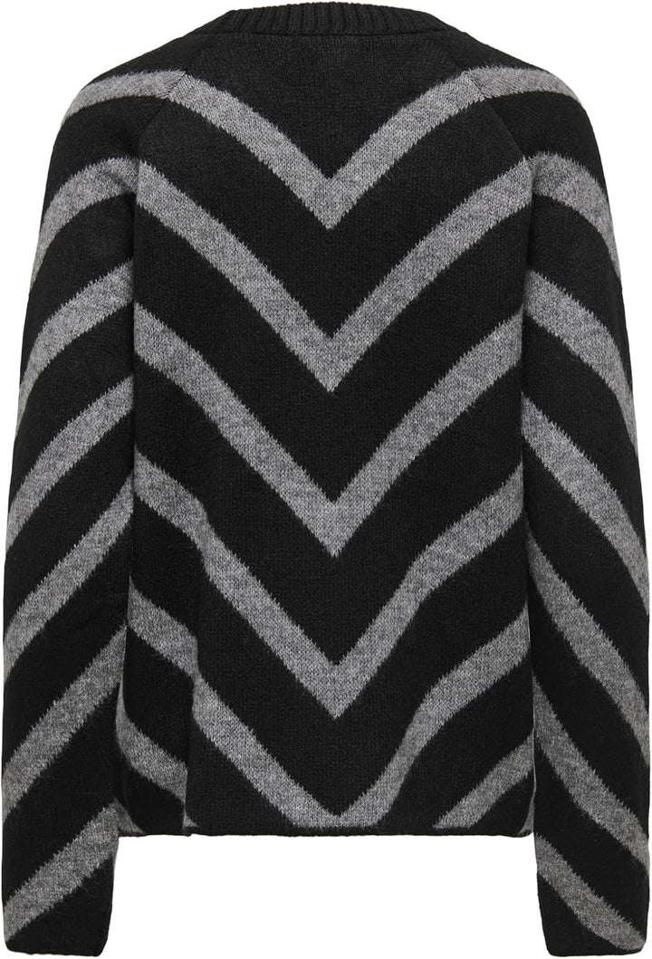 ONLY Female Strickpullover ONLELIZA Strickpullover | Knitted Pullover XS Schwarz, XS Schwarz
