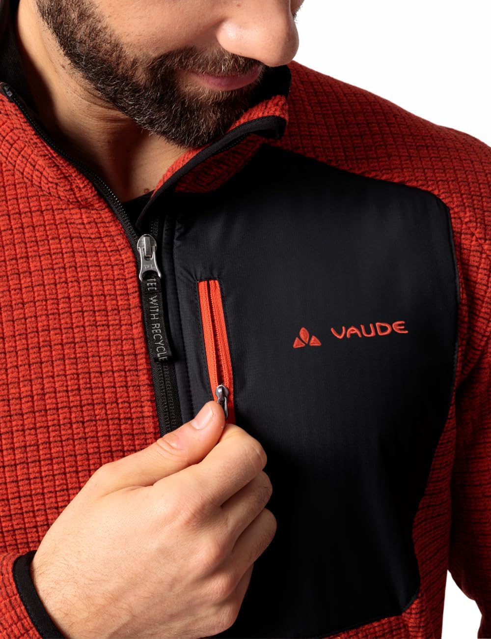 VAUDE Herren Men's Neyland Fleece Jacket Jacke XL glowing red, XL glowing red