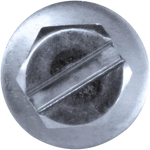 GOEBEL® - 500 x Blechschrauben mit Dichtscheibe (Ø x L) 4,8 x 13 mm Edelstahl A2 (V2A) Sechskant Län