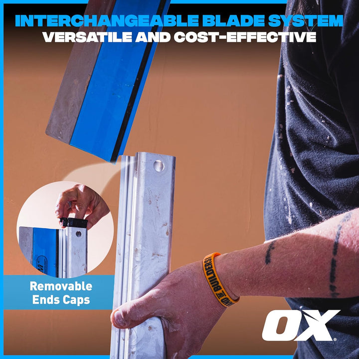 OX Speedskim Stainless Flex Finishing Rule - SF 600mm, 600mm