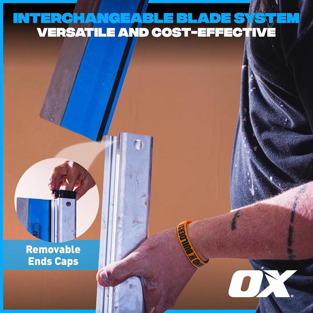 OX Speedskim Stainless Flex Finishing Rule - SF 450mm, 450mm