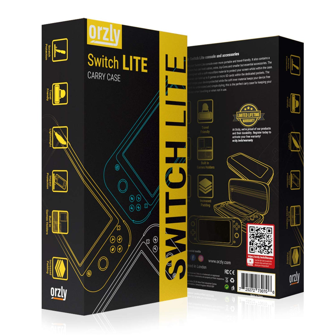 Tragetasche für Nintendo Switch Lite (Modell 2019), schützende Hartschale, tragbare Reise-Tragetasch