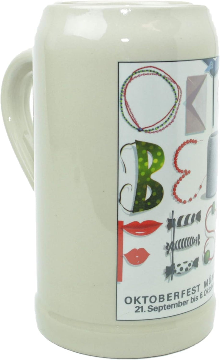 Steinfixx® - Original Oktoberfestkrug 1991 I Jahrgangskrug I Jahreskrug I Wiesnkrug I Sammlerkrug