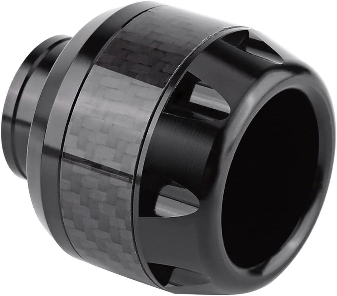 Gabel Slider, 1 Paar Carbon-Faser-Motorrad-Vorderradgabel-Slider-Sturzschutz(Schwarz), Schwarz