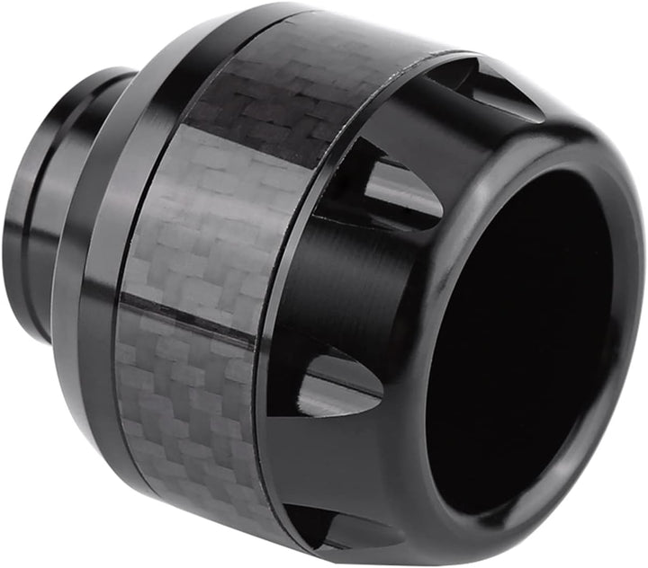 Gabel Slider, 1 Paar Carbon-Faser-Motorrad-Vorderradgabel-Slider-Sturzschutz(Schwarz), Schwarz