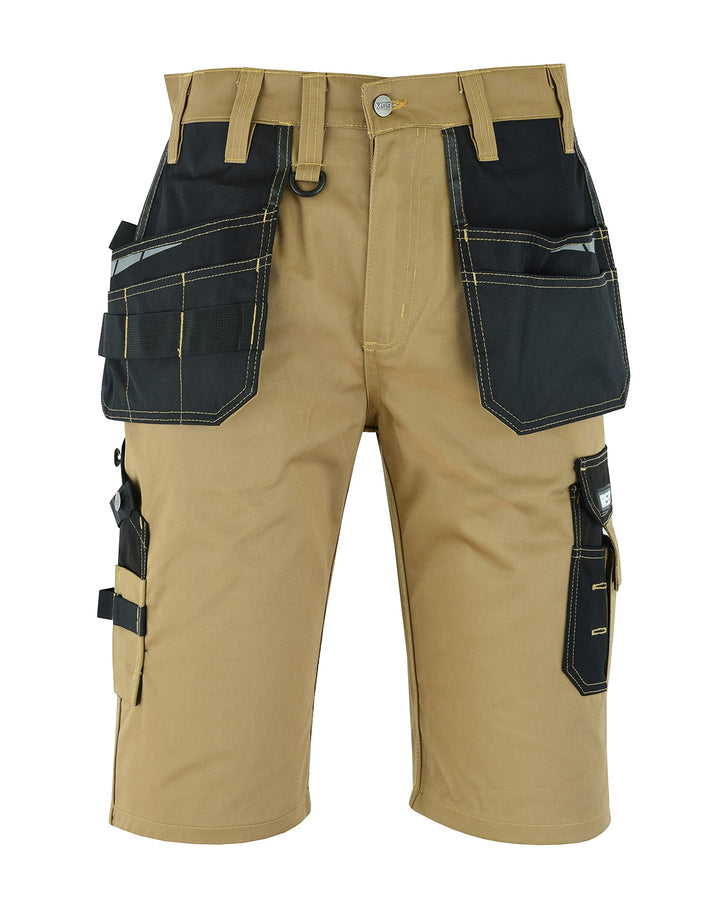 MS9 Herren Arbeitsshorts Kurze Arbeitshose Cargoshorts mit Holstertaschen Werkzeugtaschen Multifunkt