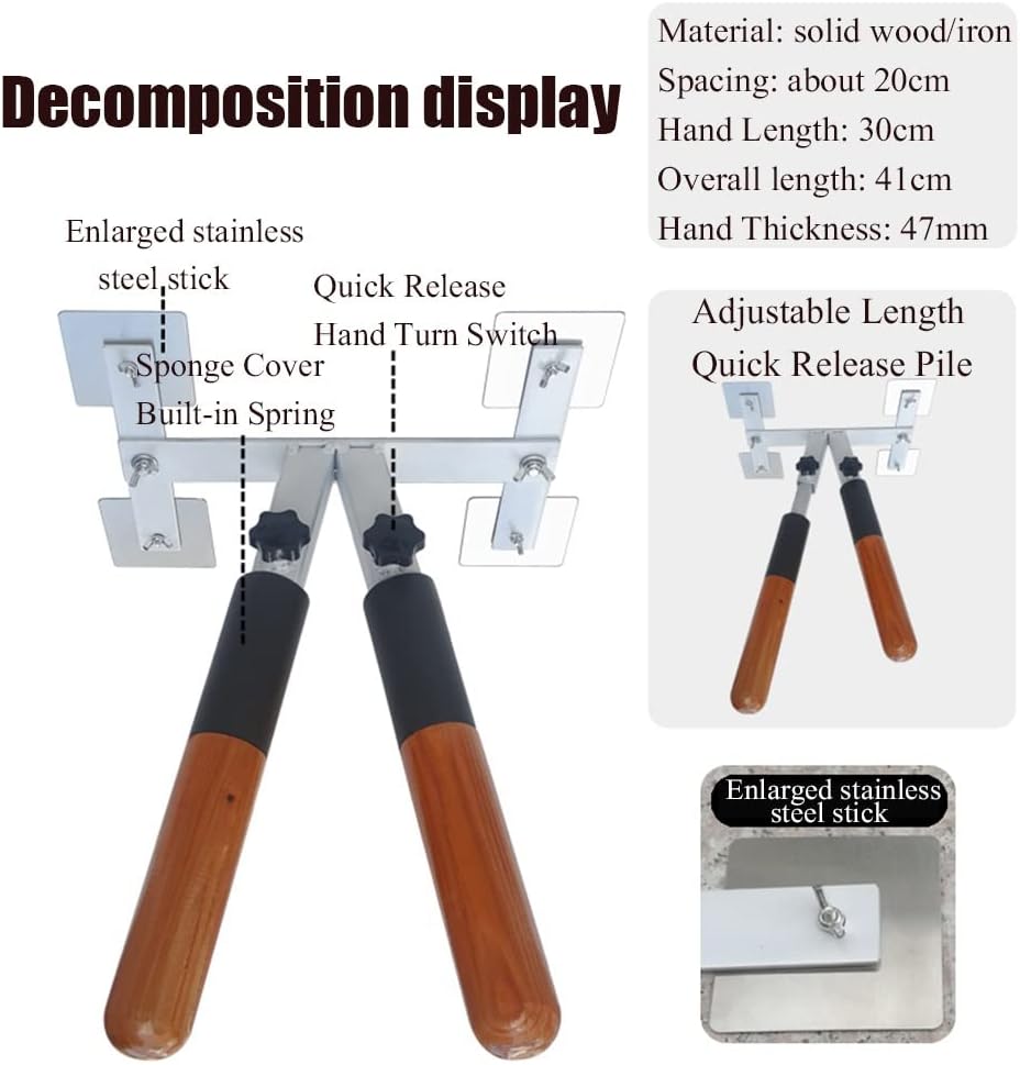 Tragbarer Wing Chun Dummy, Wandmontage Wing Chun holzpuppe, Kampfsport-Training Wooden Dummy, mit Fe