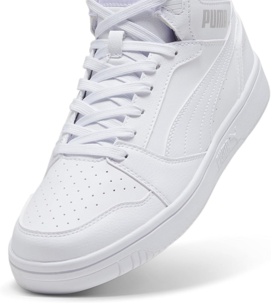 Puma Unisex Rebound V6Sneaker 41 EU Puma White Puma White Cool Light Gray, 41 EU Puma White Puma Whi