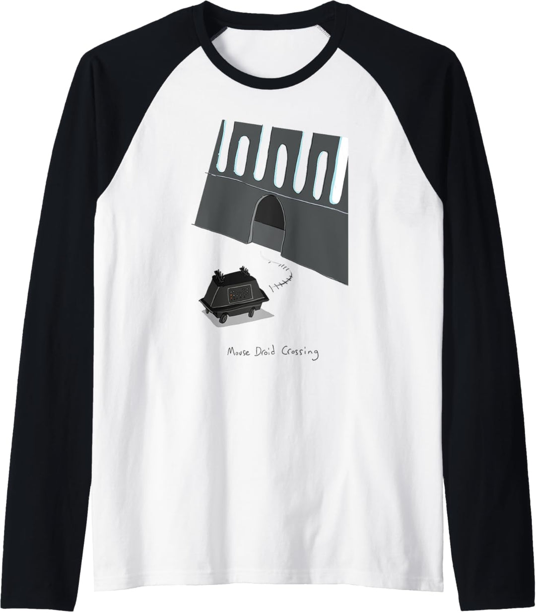 Star Wars Mouse Droid Crossing Raglan