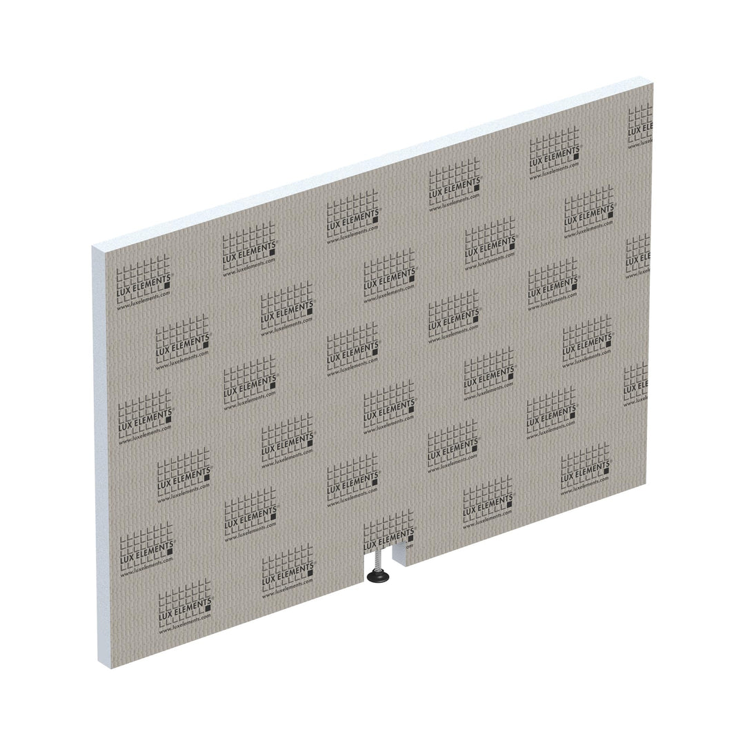 LUX ELEMENTS Badewannenverkleidung Kopfseite Fertig zum Verfliesen 90 x 60cm I Hartschaumplatte 3cm