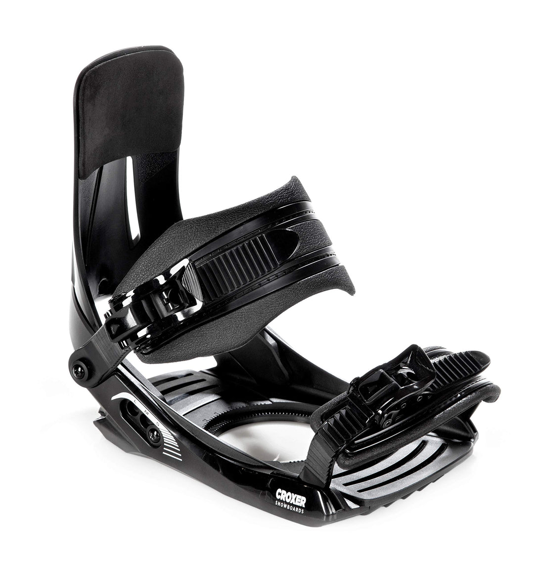 Croxer Snowboard Bindung MP180 Schwarz S/M/L (40-45), Schwarz S/M/L (40-45)