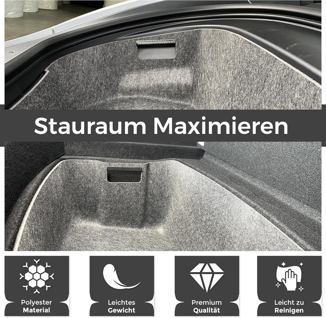 VLOX Tesla Model 3 Highland Kofferraum- & Frunk-Organizer Aufbewahrungsbox-Set – Passgenau für Model
