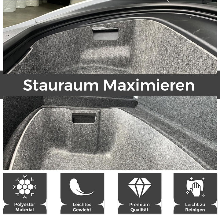 VLOX Tesla Model 3 Highland Kofferraum- & Frunk-Organizer Aufbewahrungsbox-Set – Passgenau für Model