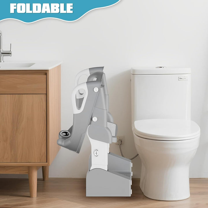 Toilettensitz Kinder mit Treppe, 2 in 1 Töpfchen für Kinder Toilettenaufsatz Kinder mit Spritzschutz