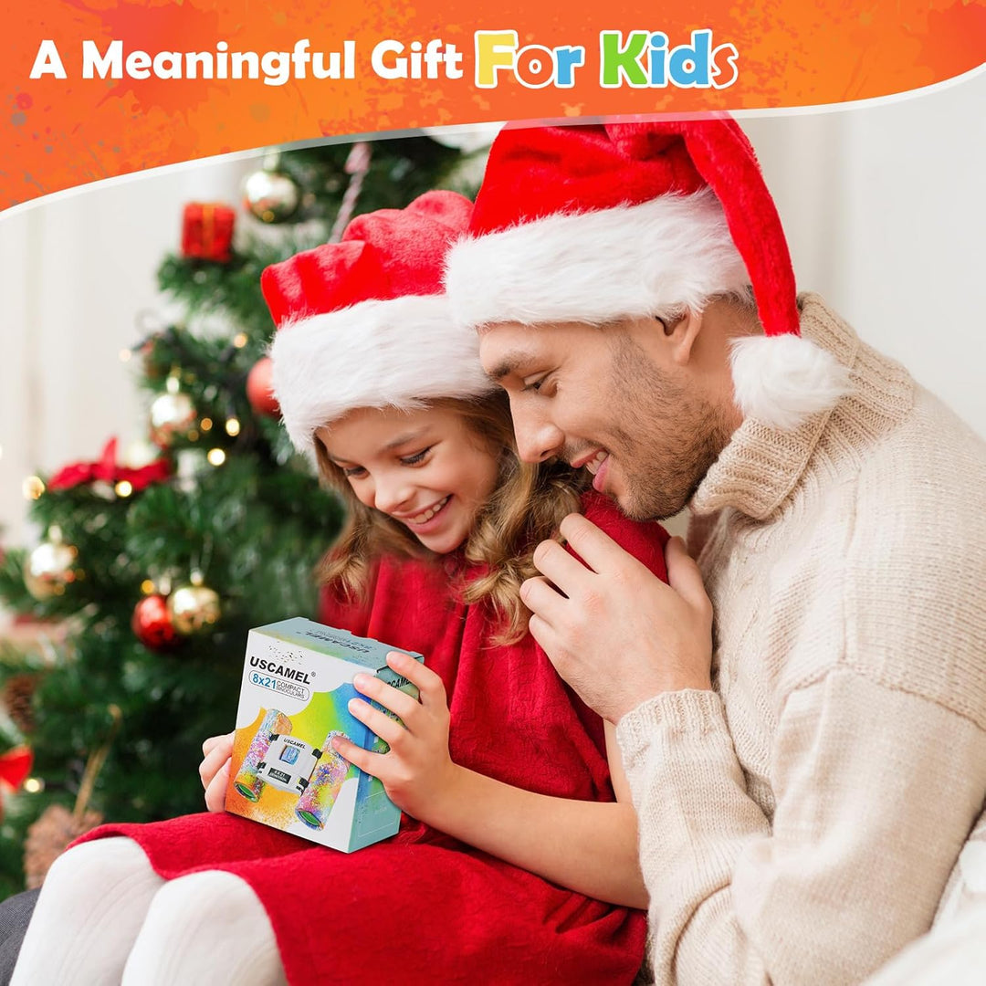 USCAMEL Fernglas Für Kinder, Hochwertig Klein Fernglas Erwachsene, Wasserdichtes Kompakt Mini Ferngl