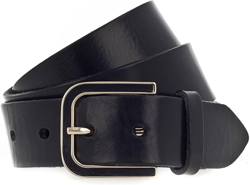 Vanzetti 35mm Leather Belt W65 Black