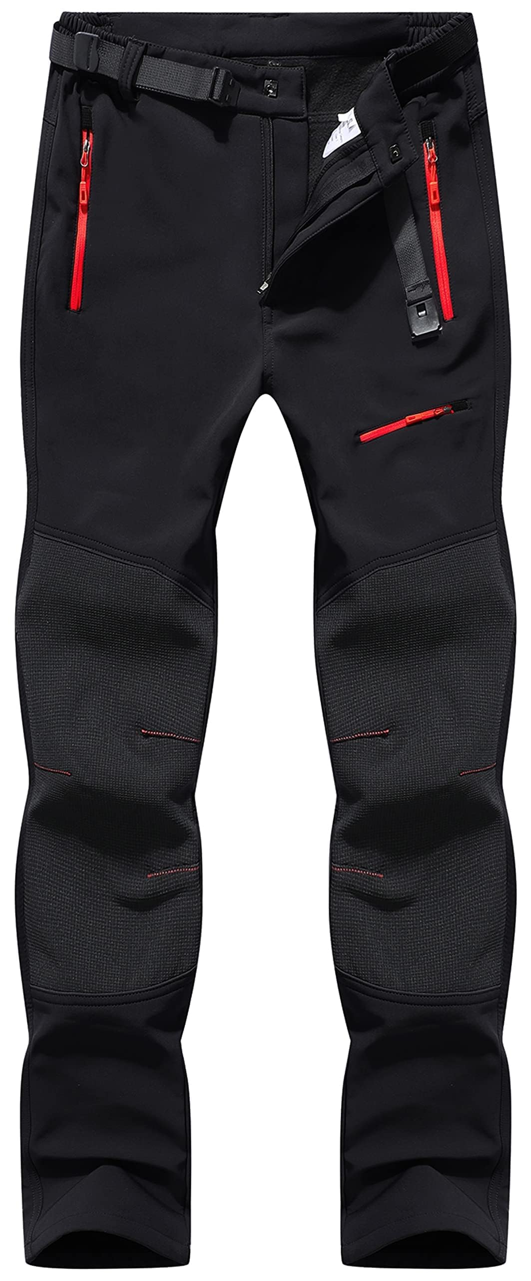 BenBoy Herren Wanderhose Wasserdicht Softshellhose Outdoorhose Winddicht Warm Gefüttert Skihose Snow