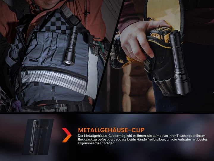 Fenix WF26R Wiederaufladbare Polizei-Taschenlampe, 3000 Lumen, superhelles Licht, mit Ladeschale und
