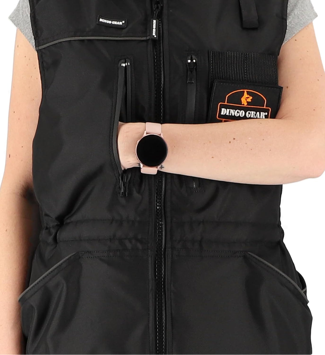 DINGO GEAR All-season Training Vest with a Hood Schwarz 3 - L grosse, Schwarz 3 - L grosse