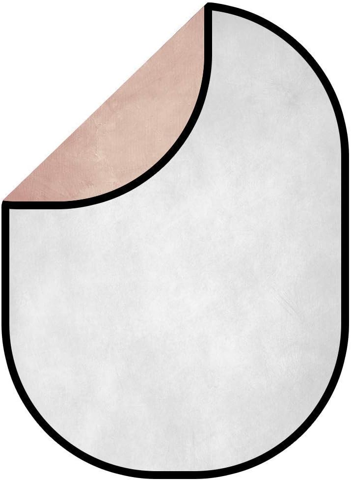 Kate 1,5x2m(5x6,5m) Apricot Pink Abstract Texture/Smoke Grey Faltbarer Hintergrund Doppelseitige Mik