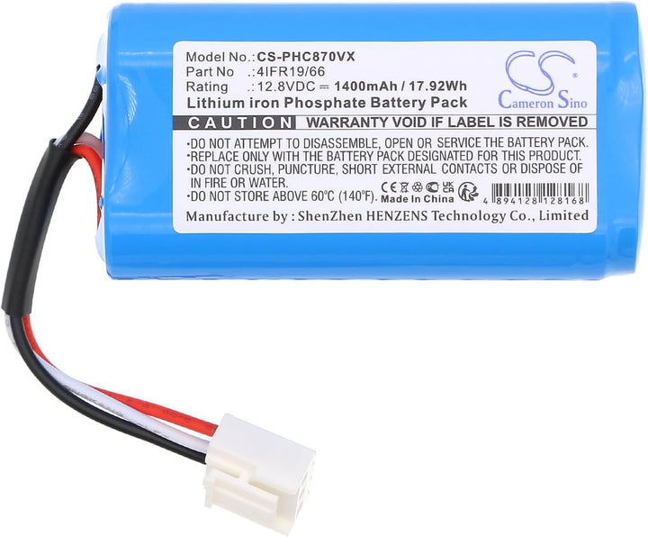 TECHTEK akku Kompatibel mit [Philips] FC8603, FC8700, FC8705, FC8710, SmartPro Compact, für [Severin