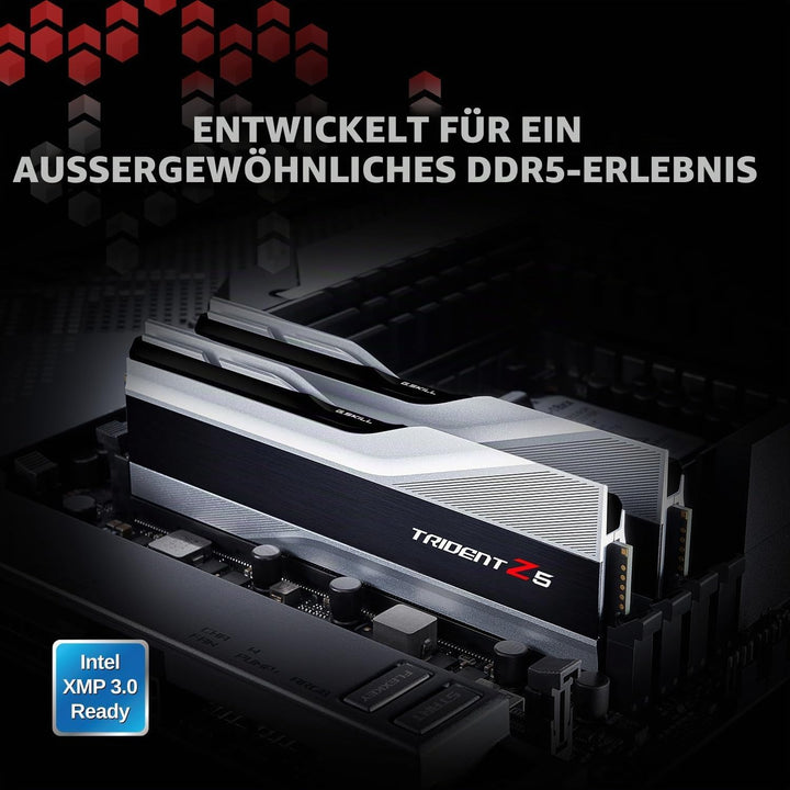 G.Skill Ripjaws S5 White 32GB DDR5 6000-30, F5-6000J3040F16GX2-RS5W metallic silver, metallic silver