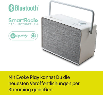 Pure Evoke Play vielseitiges Musiksystem für innen und aussen (DAB+/UKW Radio, Internetradio, Podcas