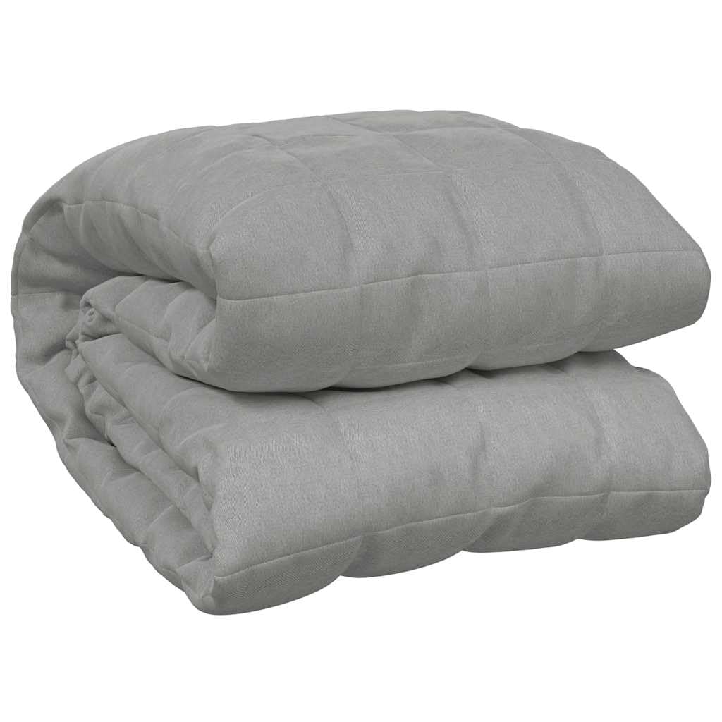 Gewichtsdecke Grau 150x200 cm 7 kg Stoff, Bequemer Stoff, Gleichmässige Gewichtsverteilung, Praktisc