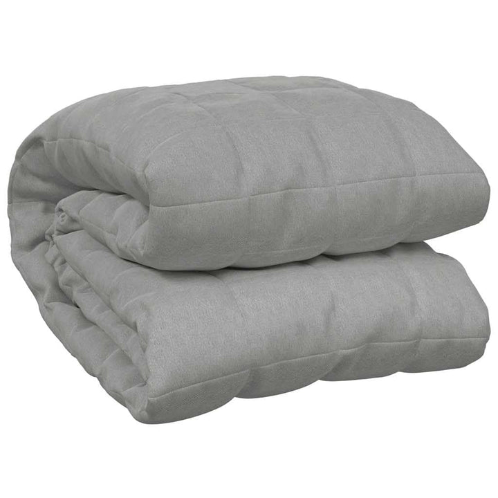 Gewichtsdecke Grau 150x200 cm 7 kg Stoff, Bequemer Stoff, Gleichmässige Gewichtsverteilung, Praktisc