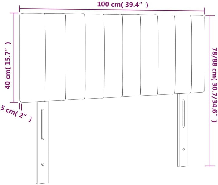 vidaXL Kopfteil, Bettkopfteil mit Holzbeinen, Höhenverstellbar Polsterkopfteil für Bett, Betthaupt B