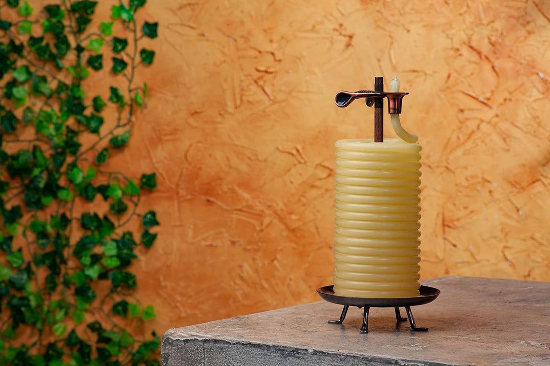 Candle by the Hour 48-Hour Candle Refill, Eco-Friendly Natural Beeswax with Cotton Wick, Refill