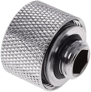 Alphacool HT 16mm HardTube Anschraubtülle G1/4 für Messingrohre - Gerändelt - Chrome 6er Pack