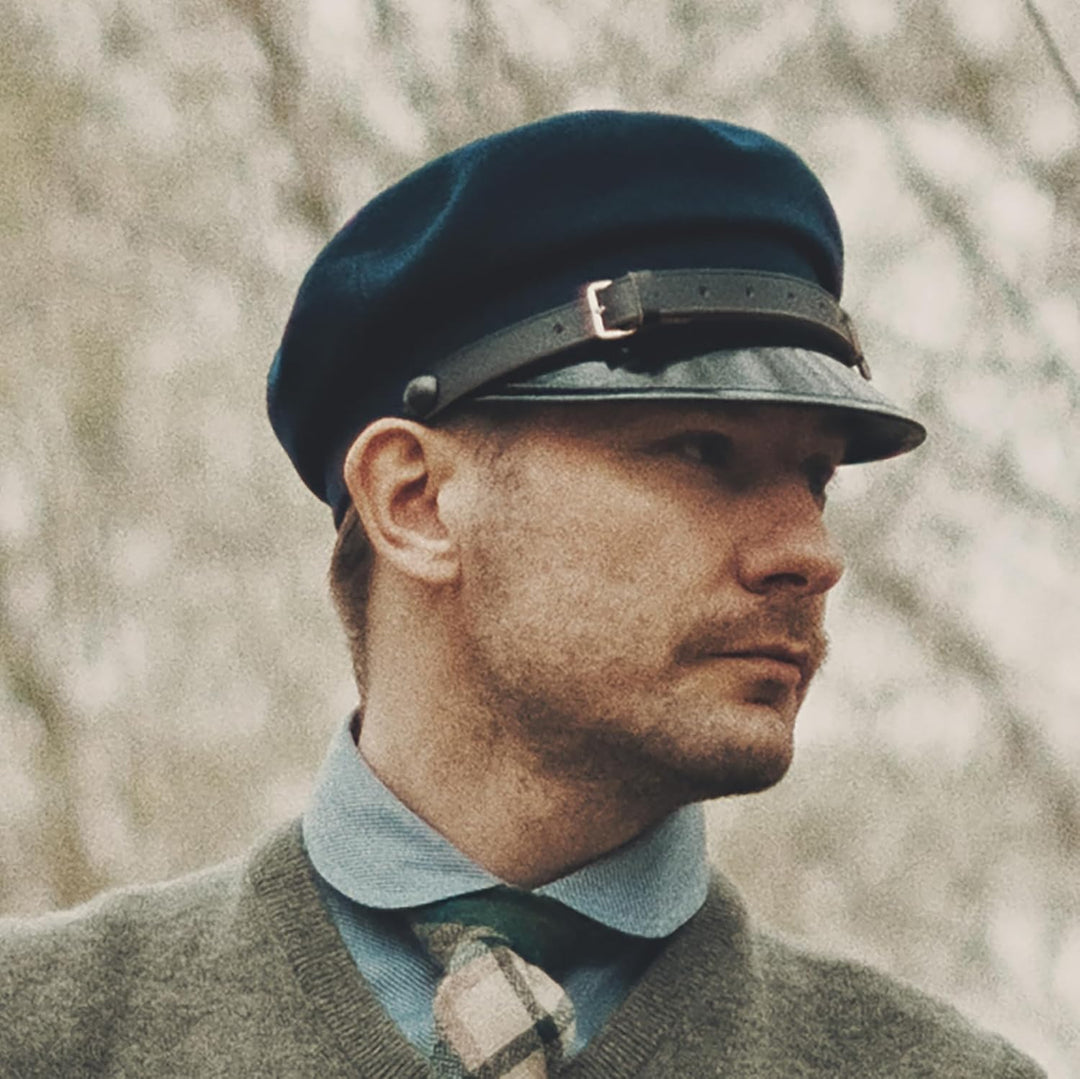 Sterkowski Maciejowka Model 1 Mütze | Wolle Schirmmütze für Herren und Frauen | Elegant Breton Mütze