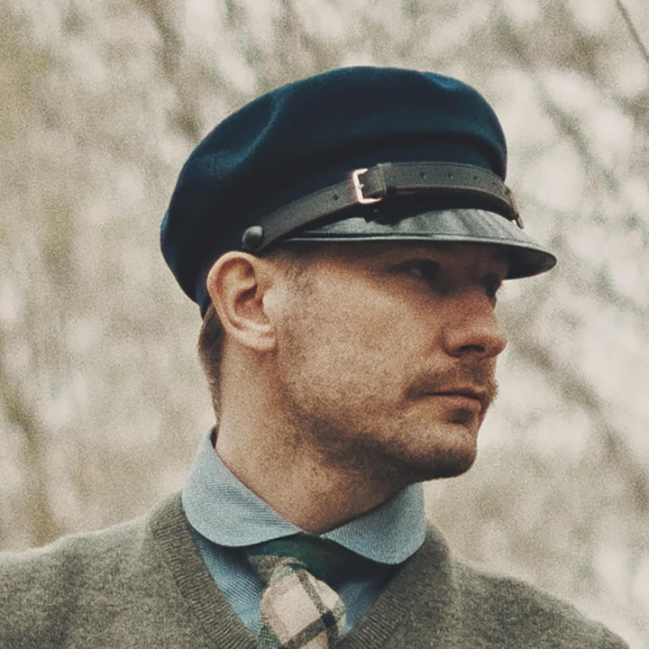 Sterkowski Maciejowka Model 1 Mütze | Wolle Schirmmütze für Herren und Frauen | Elegant Breton Mütze