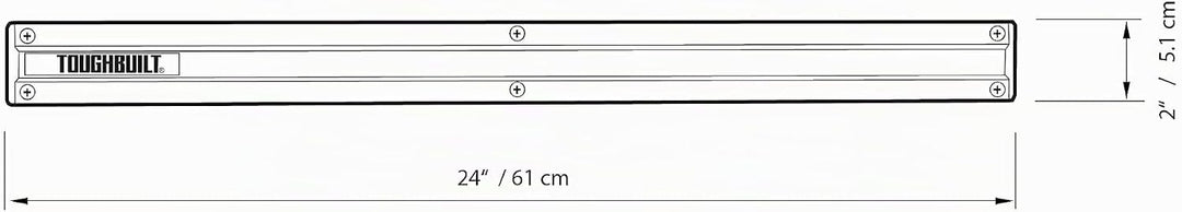 ToughBuilt tou-53 24 Wand/Van Organizer, Schwarz