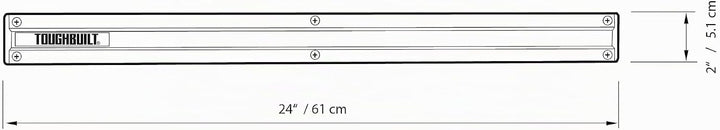ToughBuilt tou-53 24 Wand/Van Organizer, Schwarz