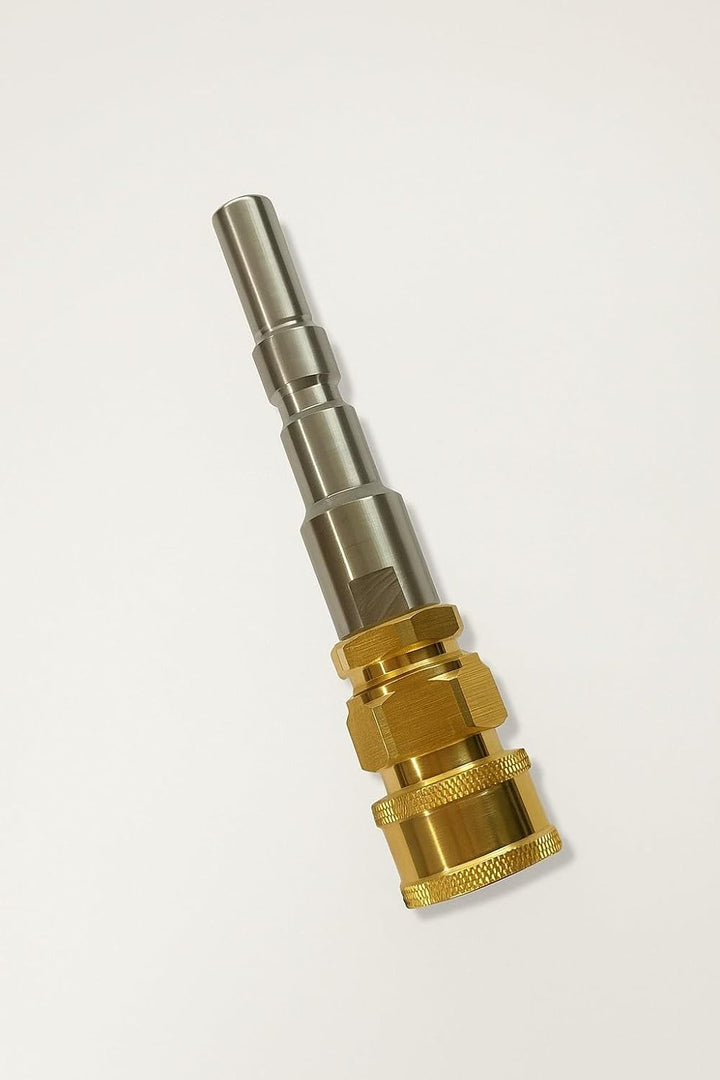 Adapter Kränzle D12 auf 1/4" IG Schnellkupplung – Edelstahl &amp; Messing – 250 Bar Hochdruck Adapter –