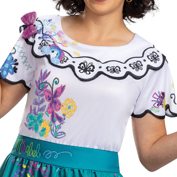 Encanto-Kostüme, Offizielle Disney Encanto Mirabel- und Dolores-Deluxe-Kostüme für Erwachsene Mirabe