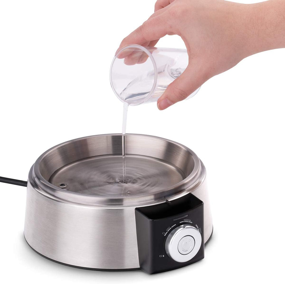 Cloer 6070 Elektronischer Eierkocher für bis zu 7 Eier, Weiterkochfunktion, akustische Fertigmeldung