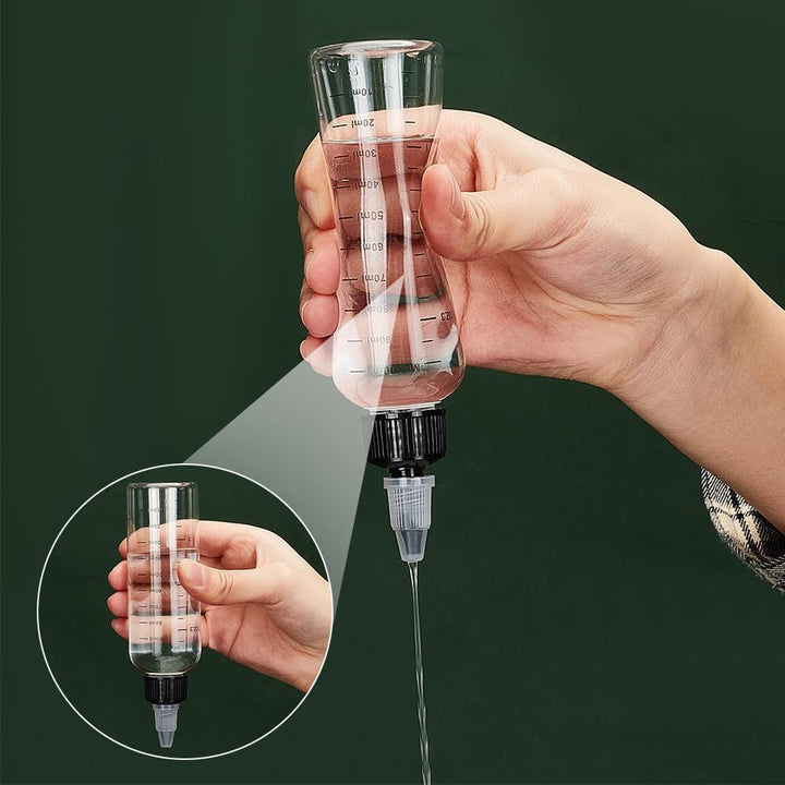 BENECREAT 10PCS 100ml Transparente Plastik Quetschflaschen Mit Schuppen Und Schwarzer Twist Kappe Gr