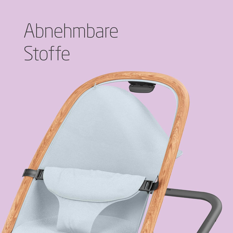 Maxi-Cosi Kori 2-in-1 Babywippe, hochwertige Babyschaukel nutzbar ab der Geburt bis max. 9 kg, natür