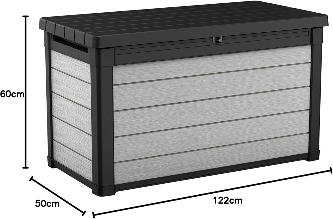 KETER 238113 Kofferraum, grau, 122.9 X 62.1 x 70.6 cm 122.9x62.1x70.6 cm, 122.9x62.1x70.6 cm