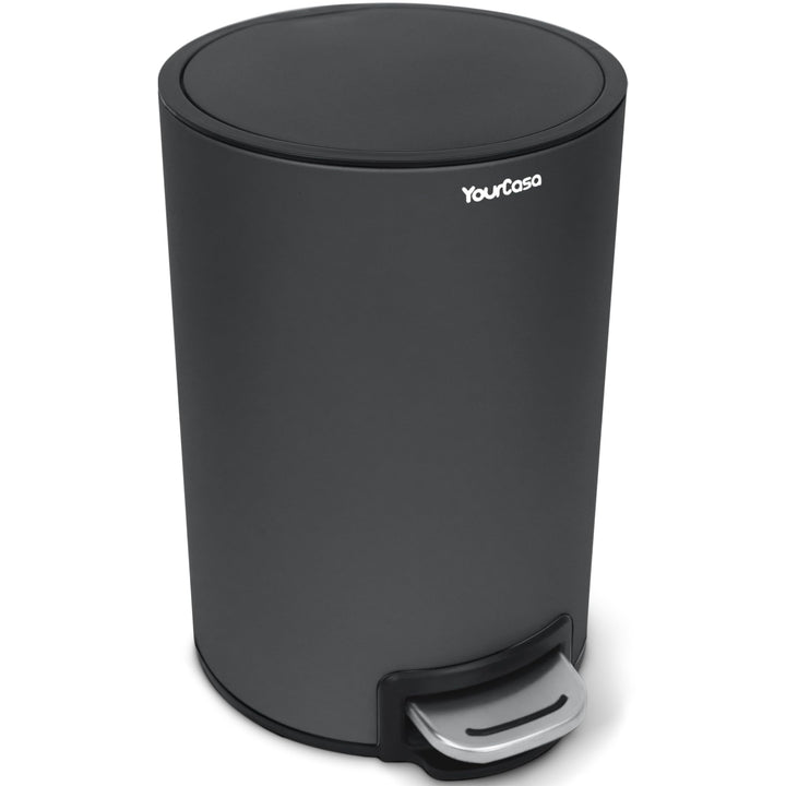 YourCasa Mülleimer Bad [5L] aus Edelstahl für Badezimmer [Softclose] - Badmülleimer Klein Kosmetikei