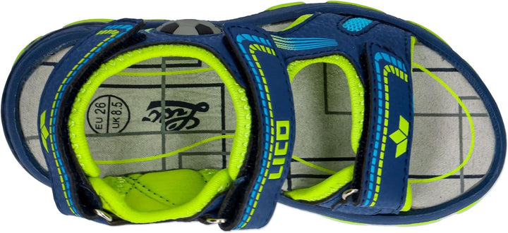 Lico Spotlight V Blinky Slingback Sandalen 32 EU Marine Lemon Blau, 32 EU Marine Lemon Blau