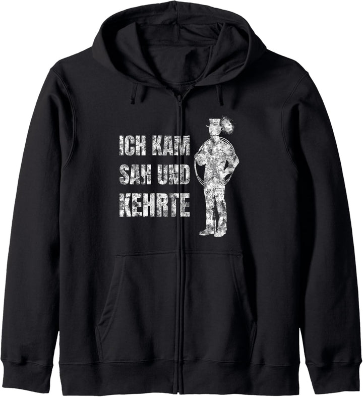 Ich Kam Sah Und Kehrte Kaminkehrer Schornsteinfeger Kapuzenjacke