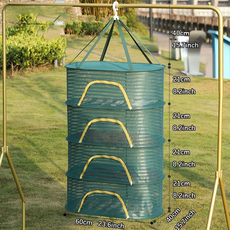 Trockennetz,Drying Rack Trockennetz, Hängend mit Haken Netzgestell zum Mesh Trockennetz für KräUter,