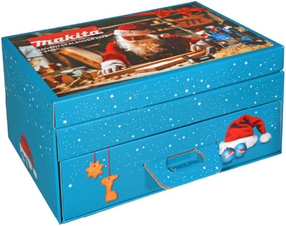 Makita Adventskalender 2025 Gefüllt mit 78-tlg. Satz hochwertigem Markenwerkzeug