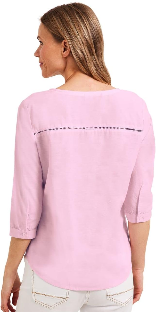 Cecil Damen Chambree Sommerbluse XS Soft Pink, XS Soft Pink
